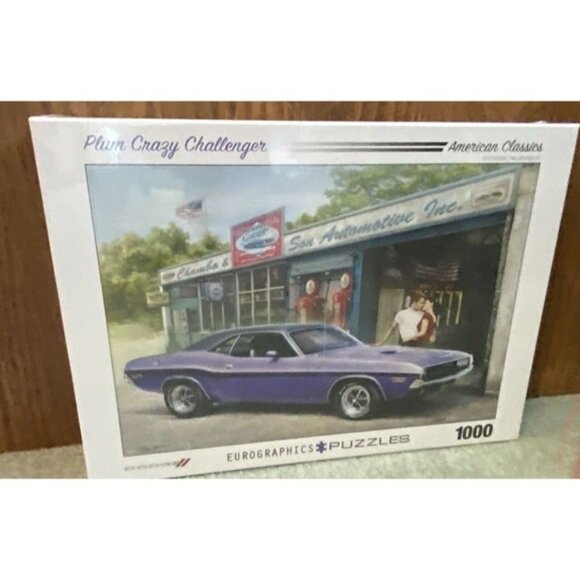 1970 Dodge Challenger R/T "Plum Crazy" Jigsaw Puzzle by Eurographics 1000 Pieces - Picture 9 of 9